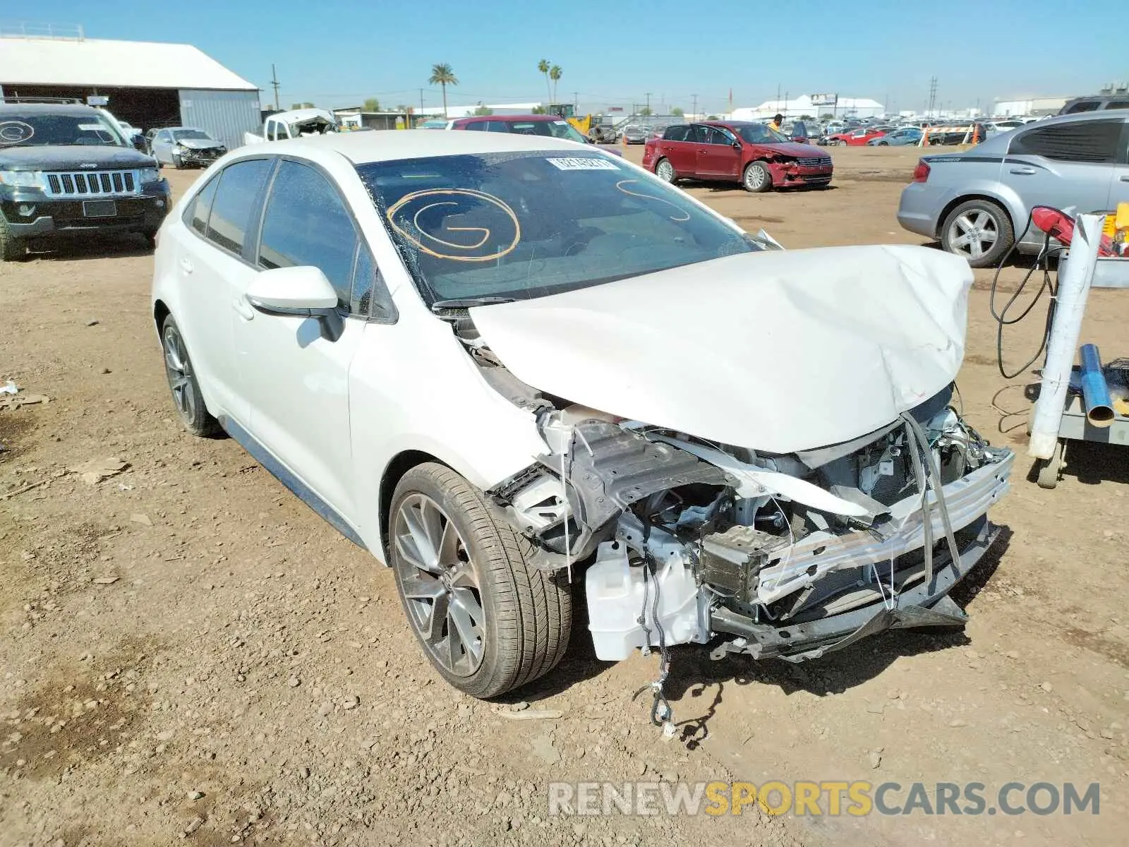 1 Photograph of a damaged car 5YFS4RCE2LP035545 TOYOTA COROLLA 2020