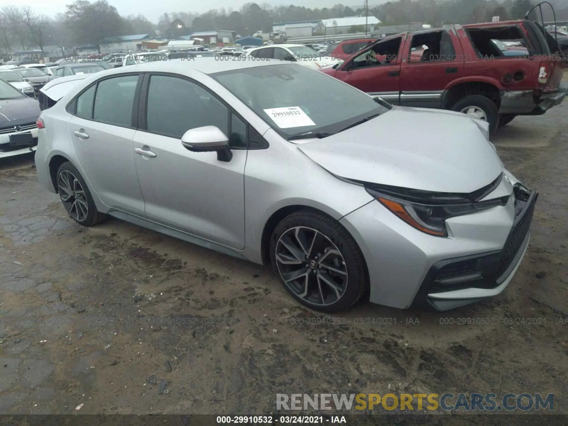 1 Photograph of a damaged car 5YFS4RCE3LP026966 TOYOTA COROLLA 2020