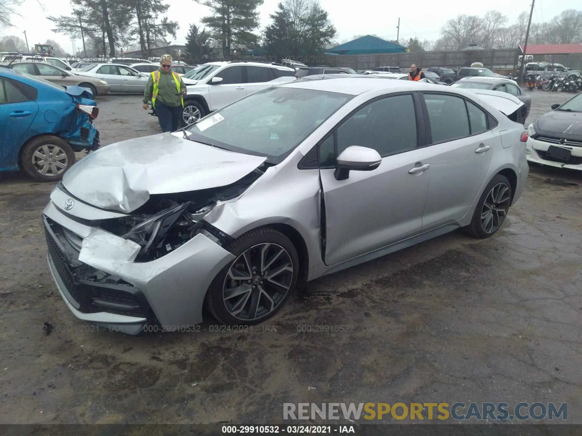 2 Photograph of a damaged car 5YFS4RCE3LP026966 TOYOTA COROLLA 2020
