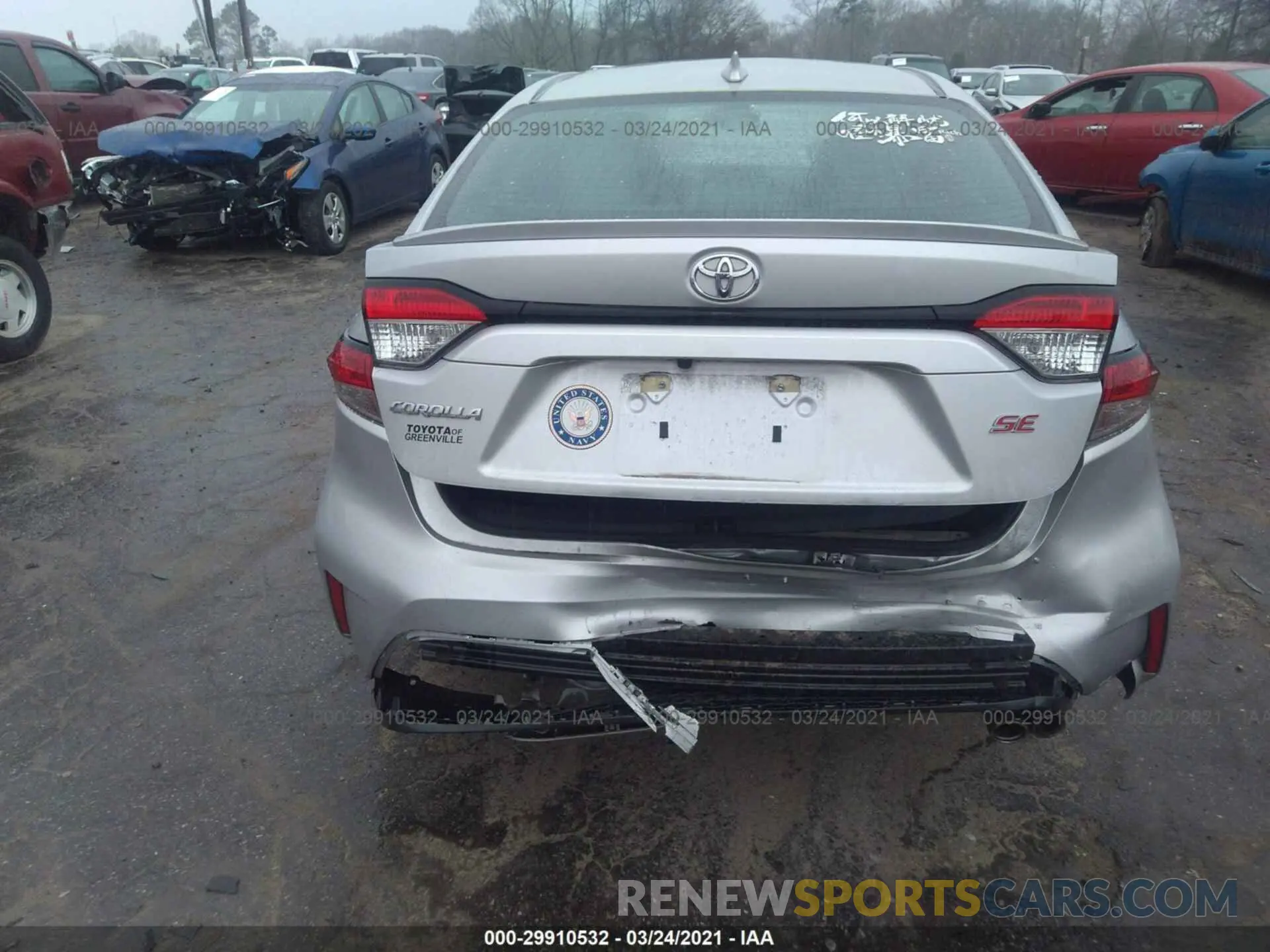 6 Photograph of a damaged car 5YFS4RCE3LP026966 TOYOTA COROLLA 2020