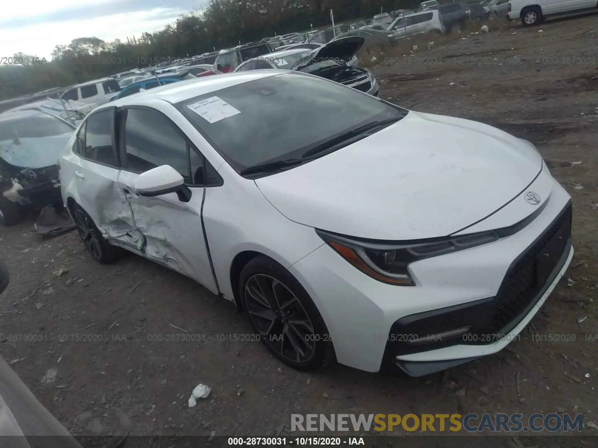 1 Photograph of a damaged car 5YFS4RCE4LP022957 TOYOTA COROLLA 2020