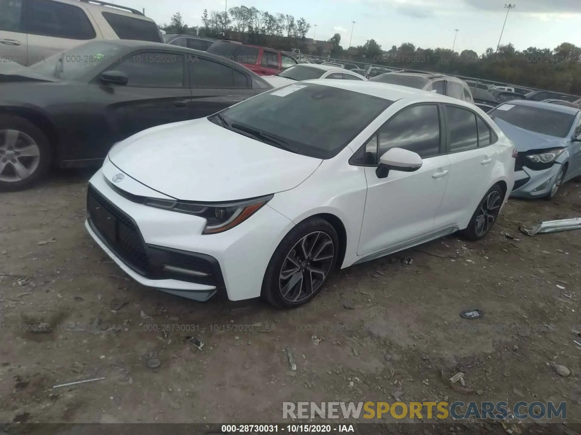 2 Photograph of a damaged car 5YFS4RCE4LP022957 TOYOTA COROLLA 2020