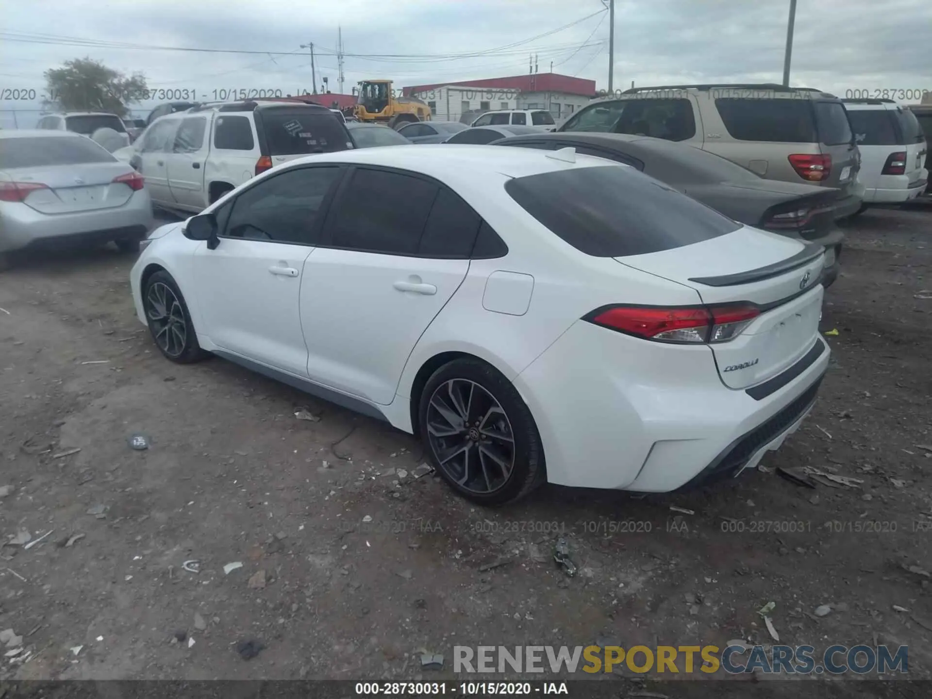 3 Photograph of a damaged car 5YFS4RCE4LP022957 TOYOTA COROLLA 2020