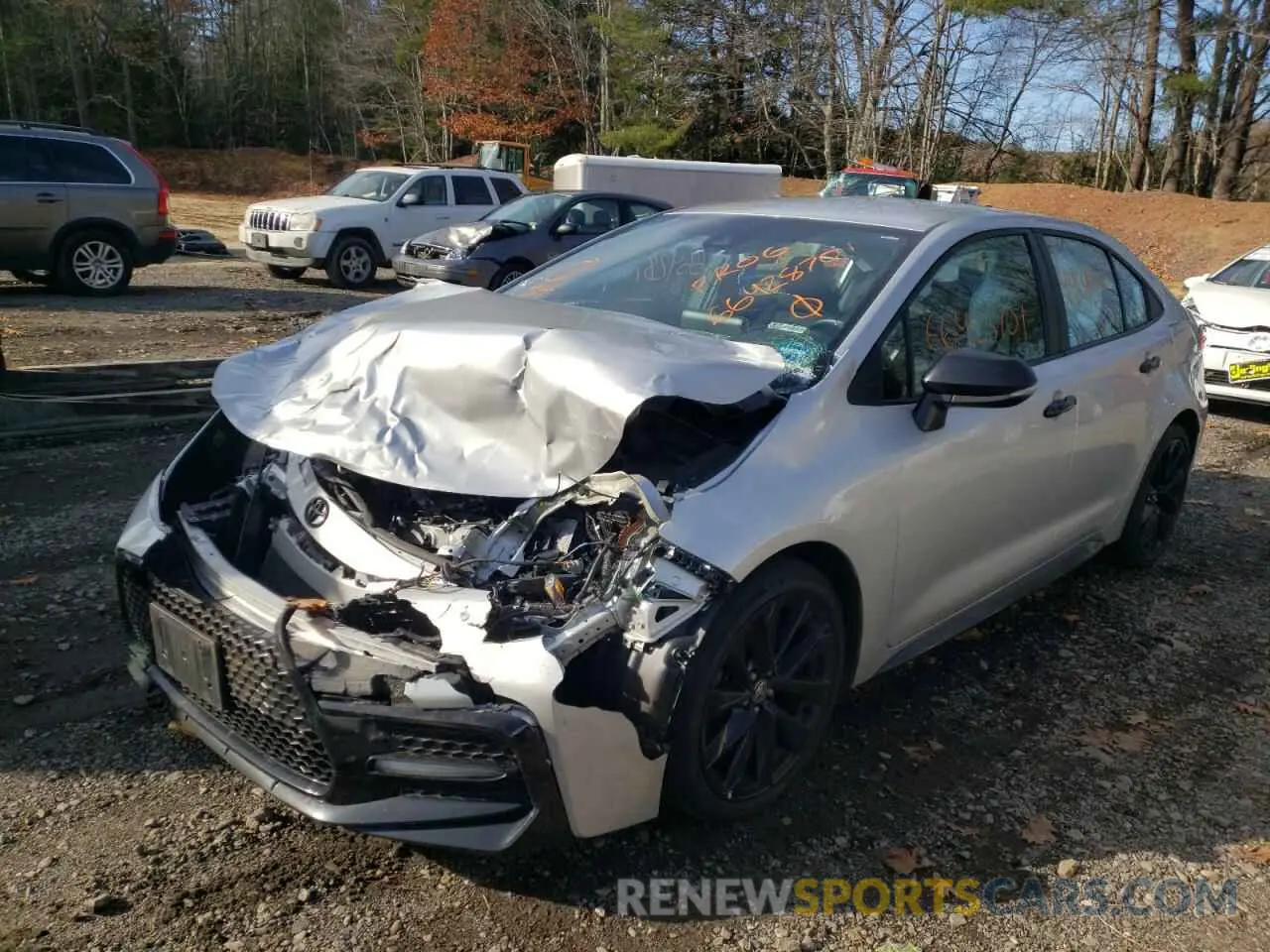 2 Photograph of a damaged car 5YFS4RCE4LP042674 TOYOTA COROLLA 2020