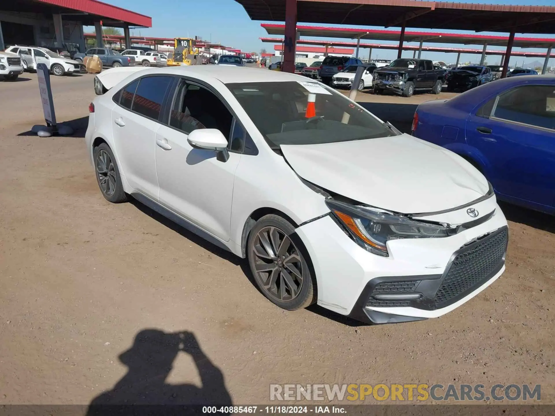 1 Photograph of a damaged car 5YFS4RCE4LP055120 TOYOTA COROLLA 2020