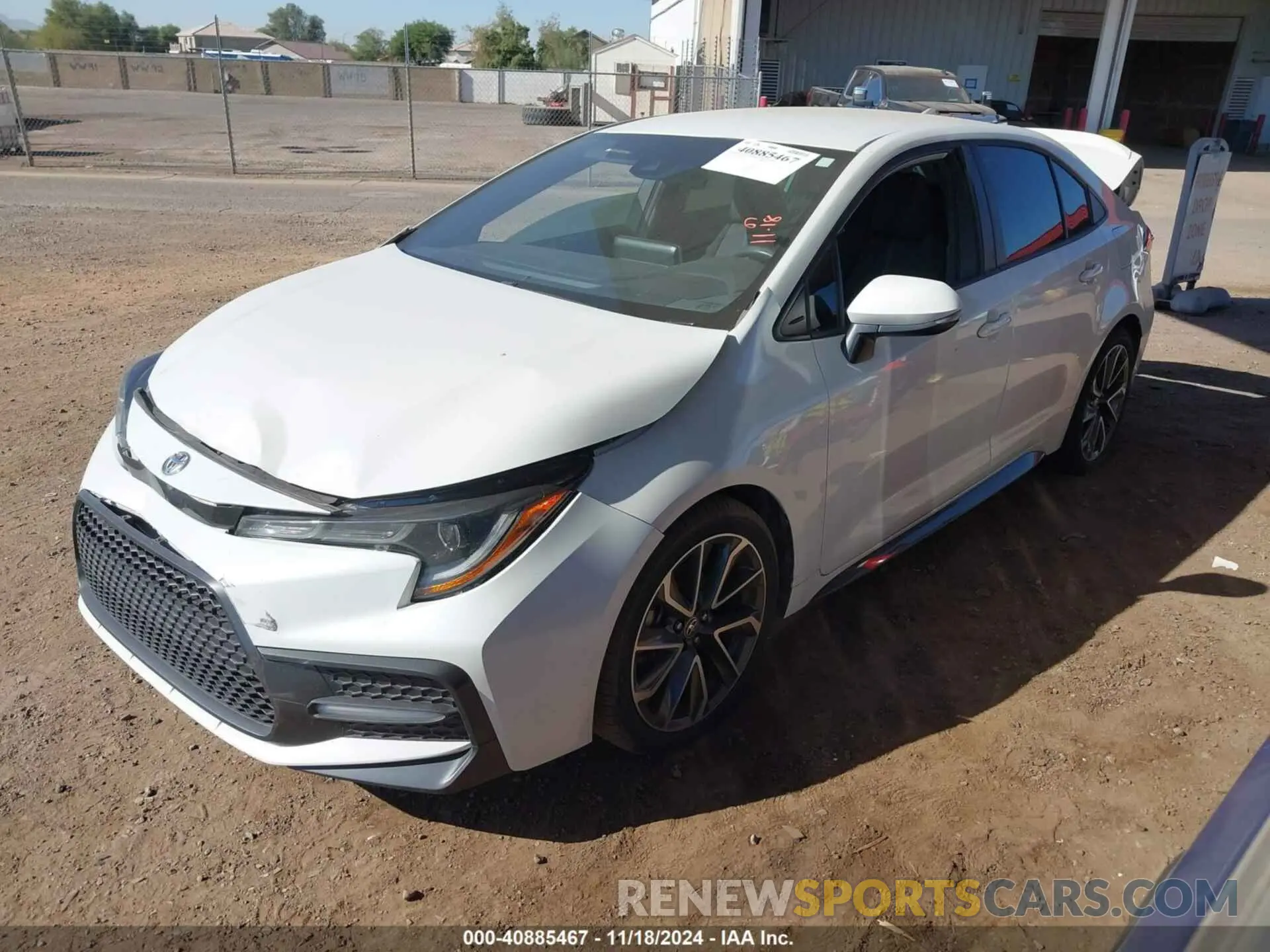 2 Photograph of a damaged car 5YFS4RCE4LP055120 TOYOTA COROLLA 2020