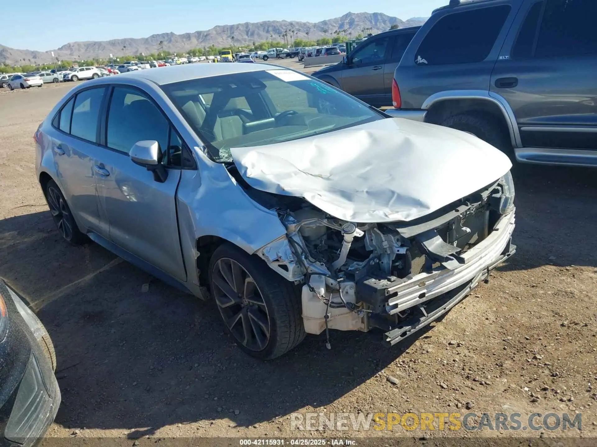 1 Photograph of a damaged car 5YFS4RCE5LP016441 TOYOTA COROLLA 2020