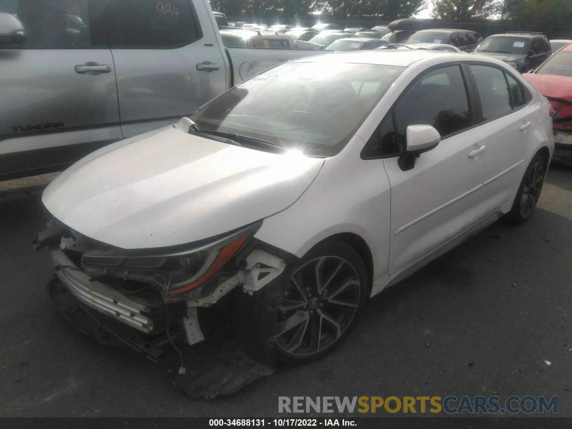 2 Photograph of a damaged car 5YFS4RCE5LP038150 TOYOTA COROLLA 2020