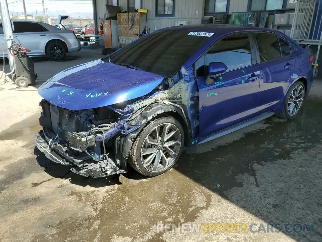 1 Photograph of a damaged car 5YFS4RCE5LP053585 TOYOTA COROLLA 2020