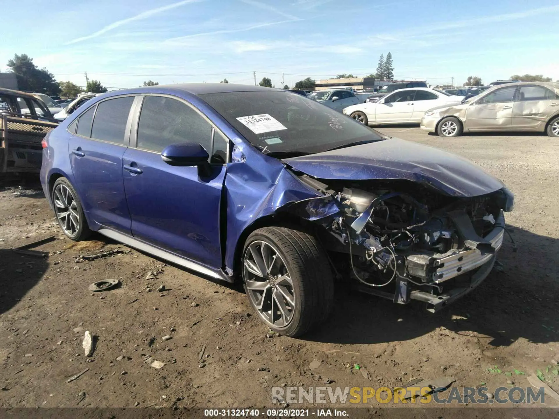 1 Photograph of a damaged car 5YFS4RCE6LP015086 TOYOTA COROLLA 2020