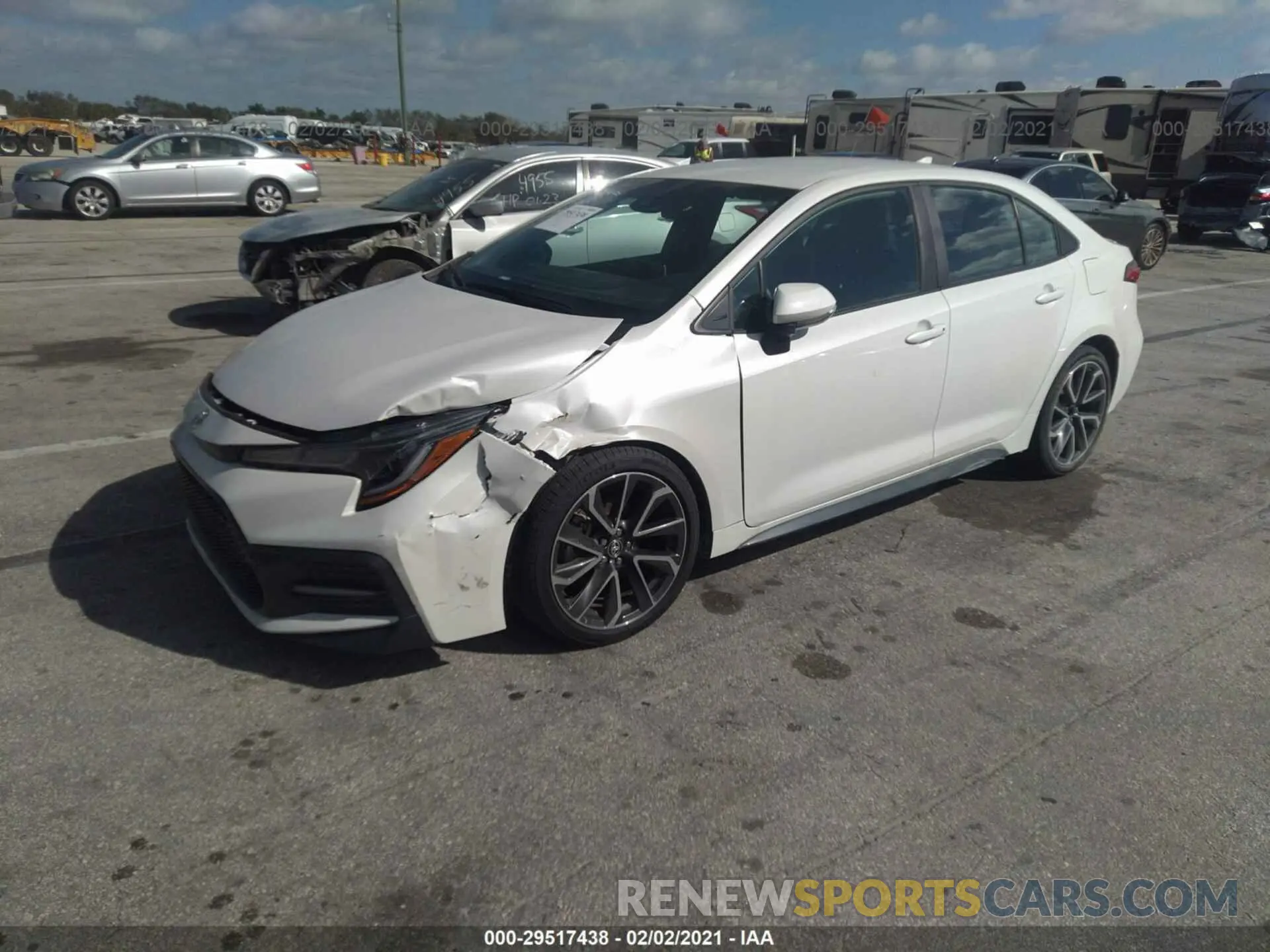 2 Photograph of a damaged car 5YFS4RCE6LP028209 TOYOTA COROLLA 2020