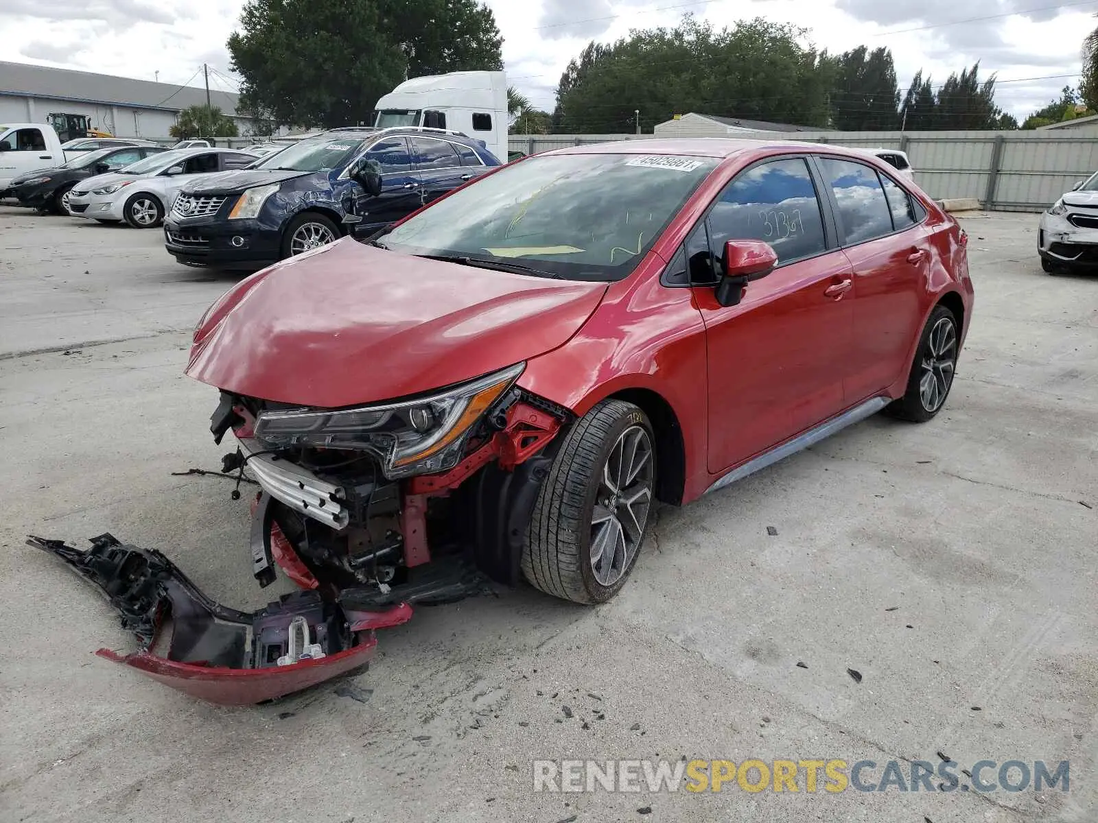 2 Photograph of a damaged car 5YFS4RCE6LP040635 TOYOTA COROLLA 2020