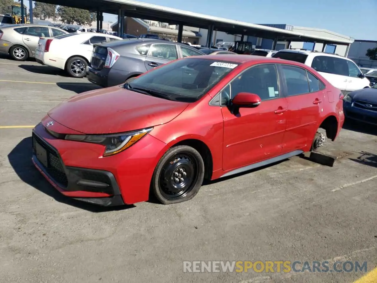 1 Photograph of a damaged car 5YFS4RCE6LP057645 TOYOTA COROLLA 2020