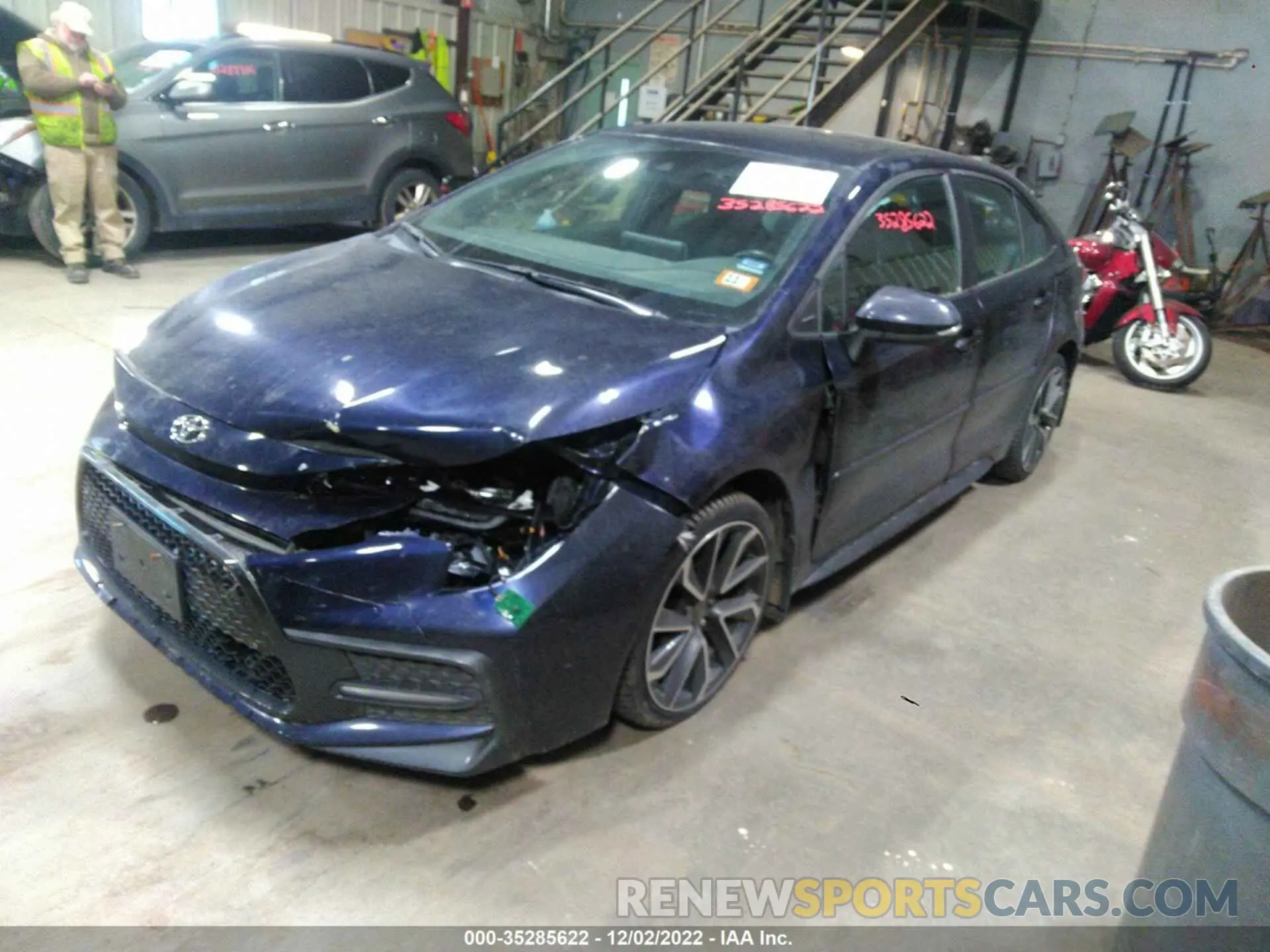 2 Photograph of a damaged car 5YFS4RCE7LP007921 TOYOTA COROLLA 2020