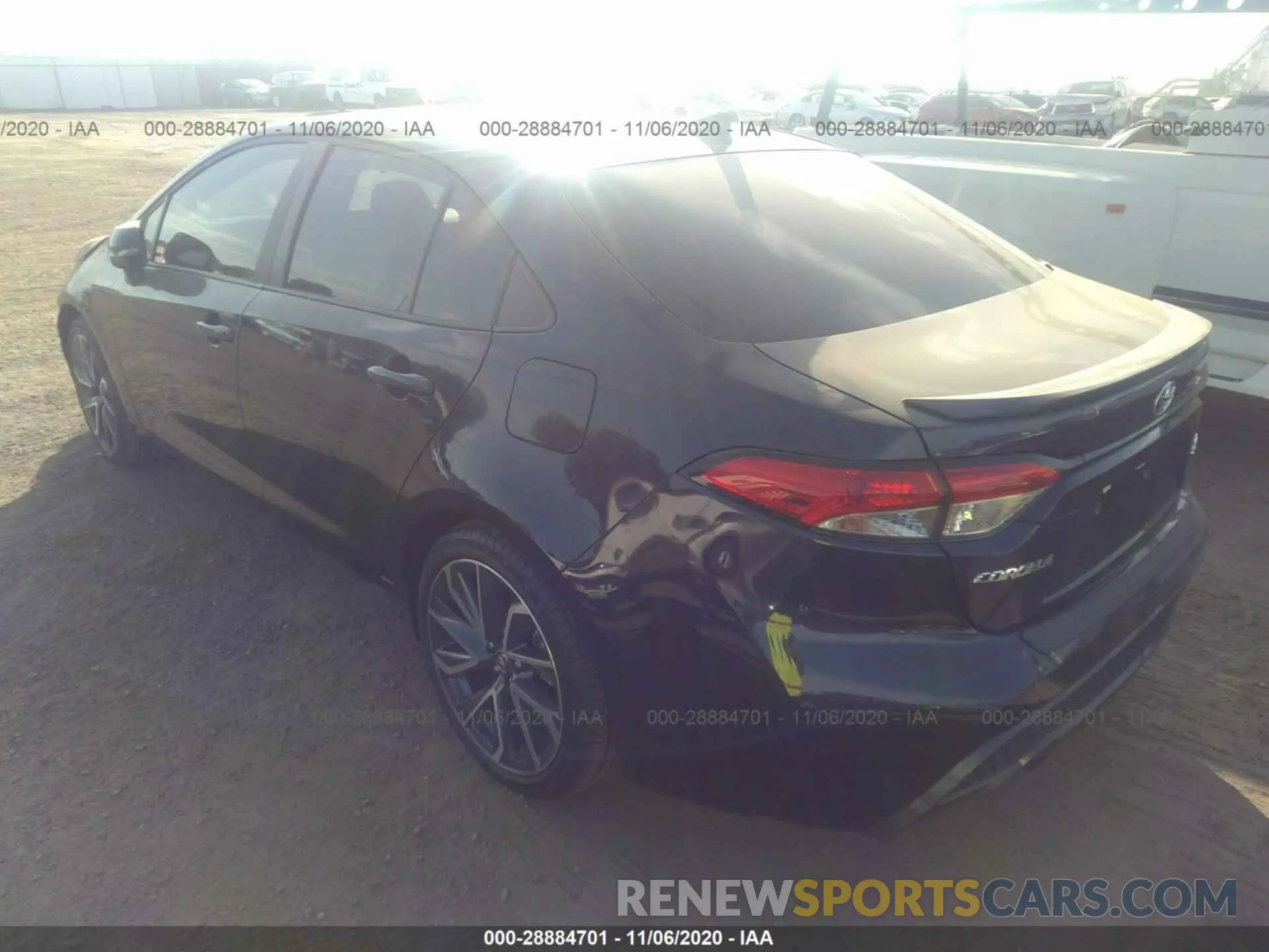 3 Photograph of a damaged car 5YFS4RCE7LP049604 TOYOTA COROLLA 2020