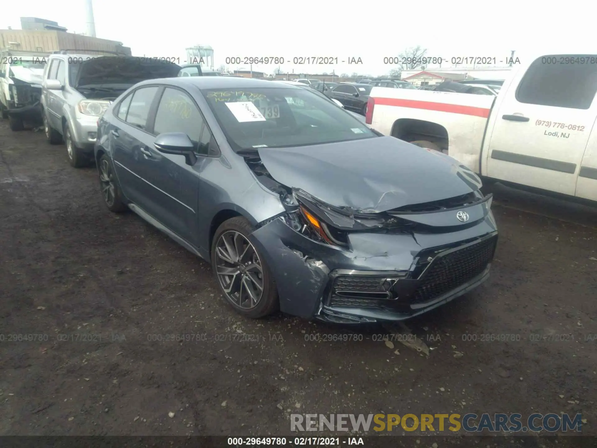 1 Photograph of a damaged car 5YFS4RCE7LP055192 TOYOTA COROLLA 2020