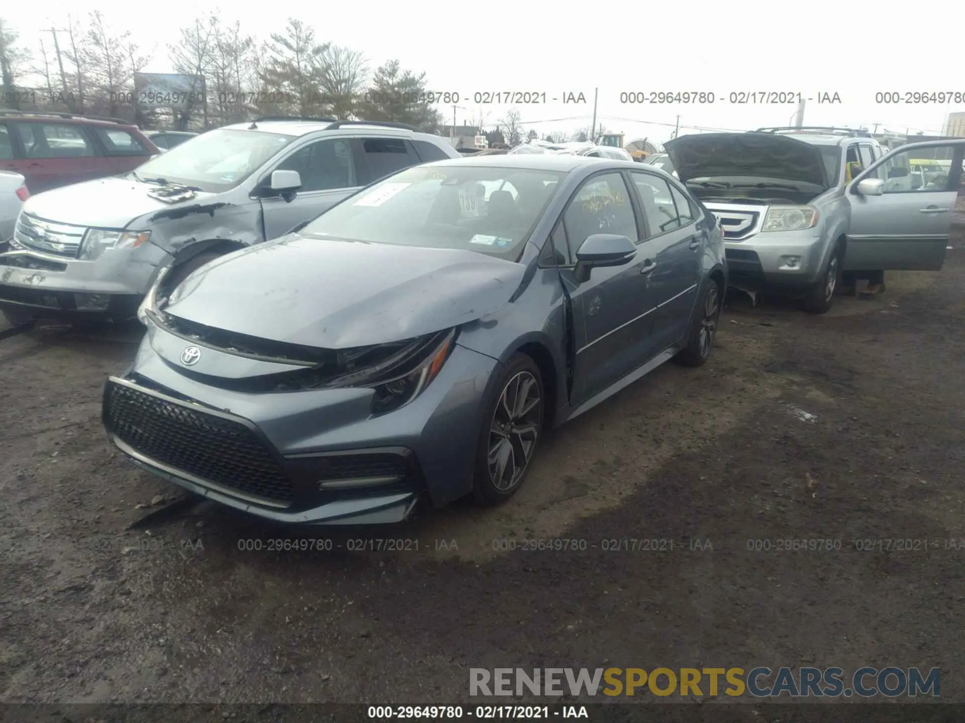 2 Photograph of a damaged car 5YFS4RCE7LP055192 TOYOTA COROLLA 2020