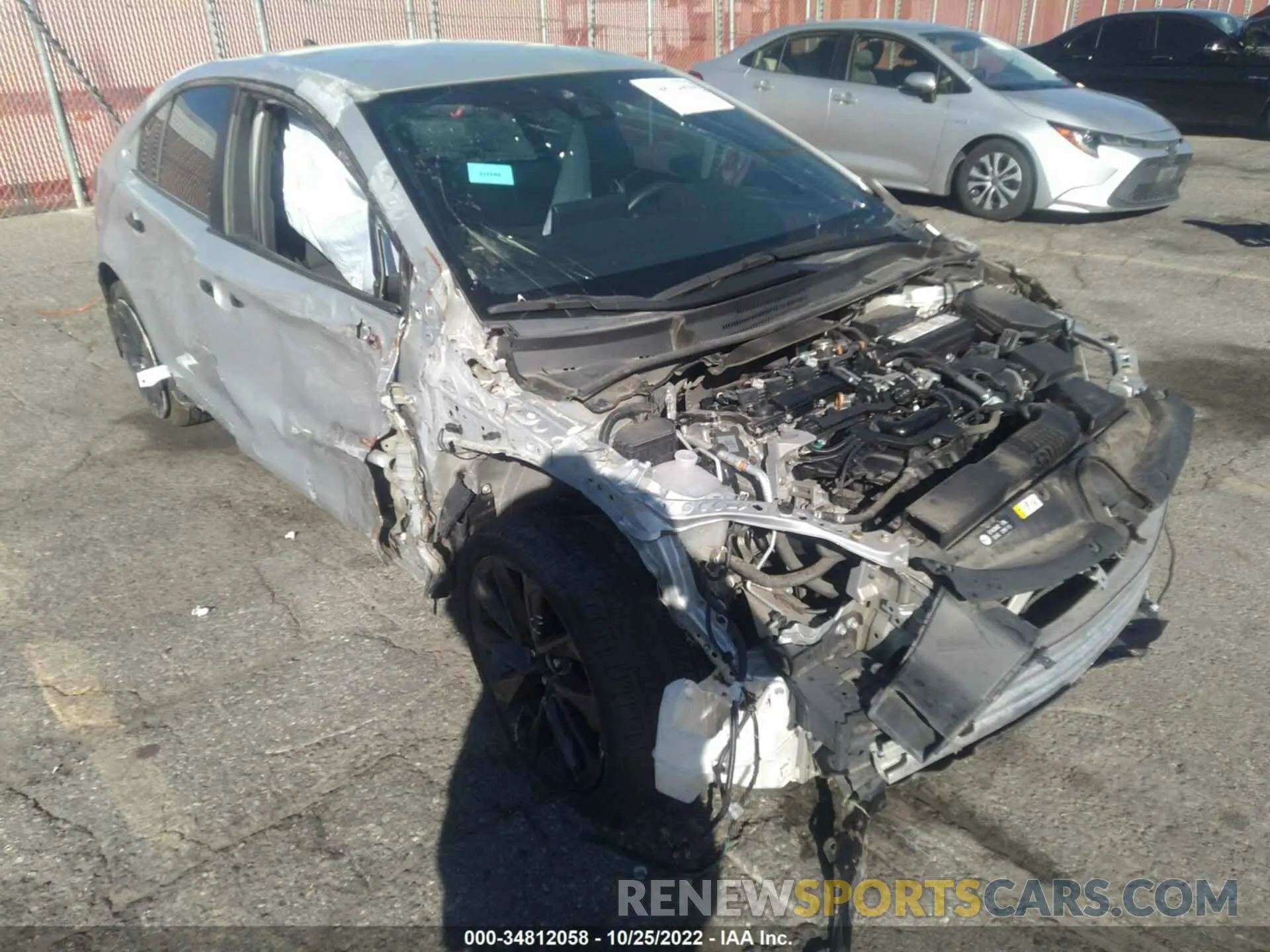 1 Photograph of a damaged car 5YFS4RCEXLP036507 TOYOTA COROLLA 2020
