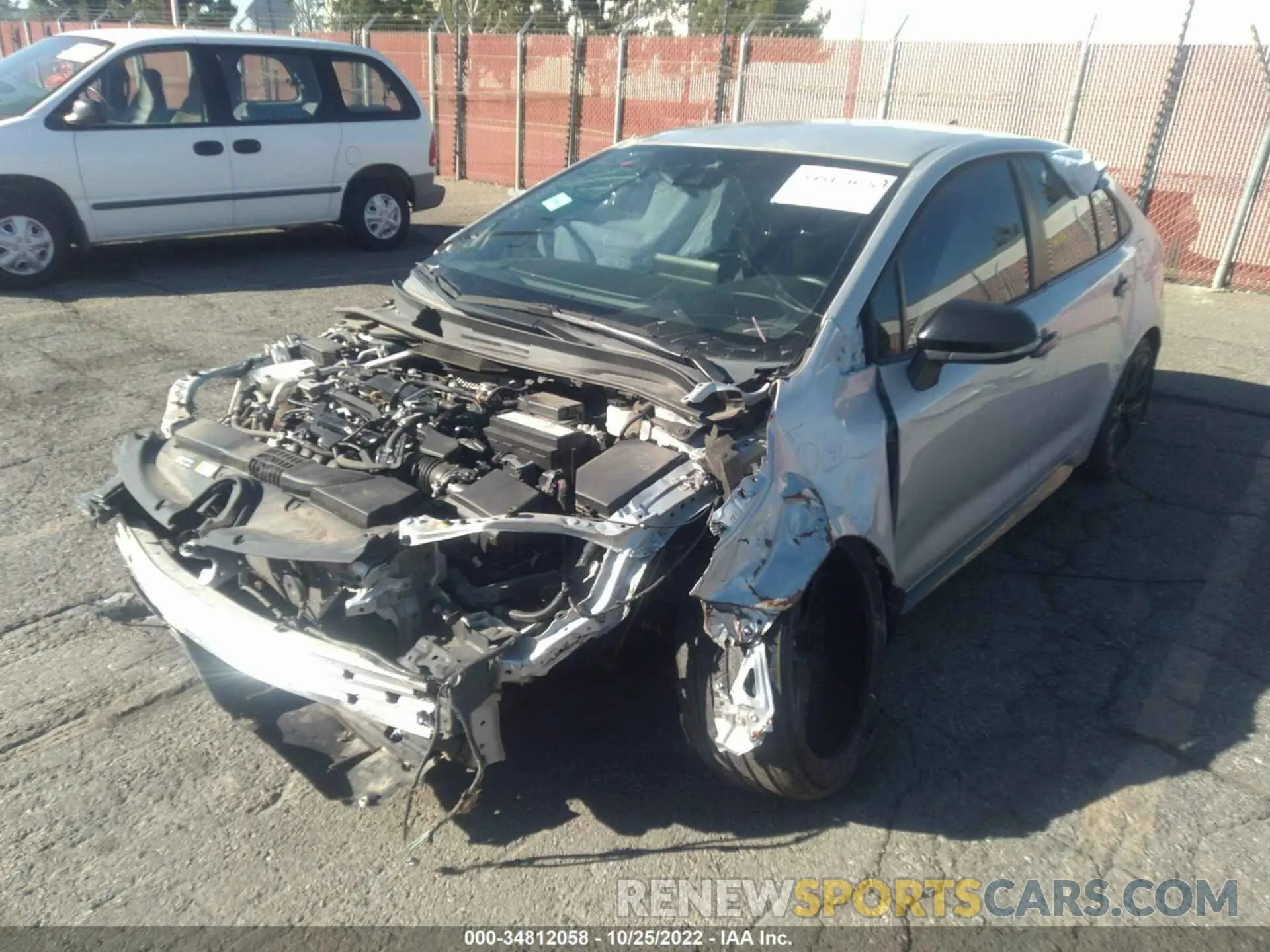 2 Photograph of a damaged car 5YFS4RCEXLP036507 TOYOTA COROLLA 2020