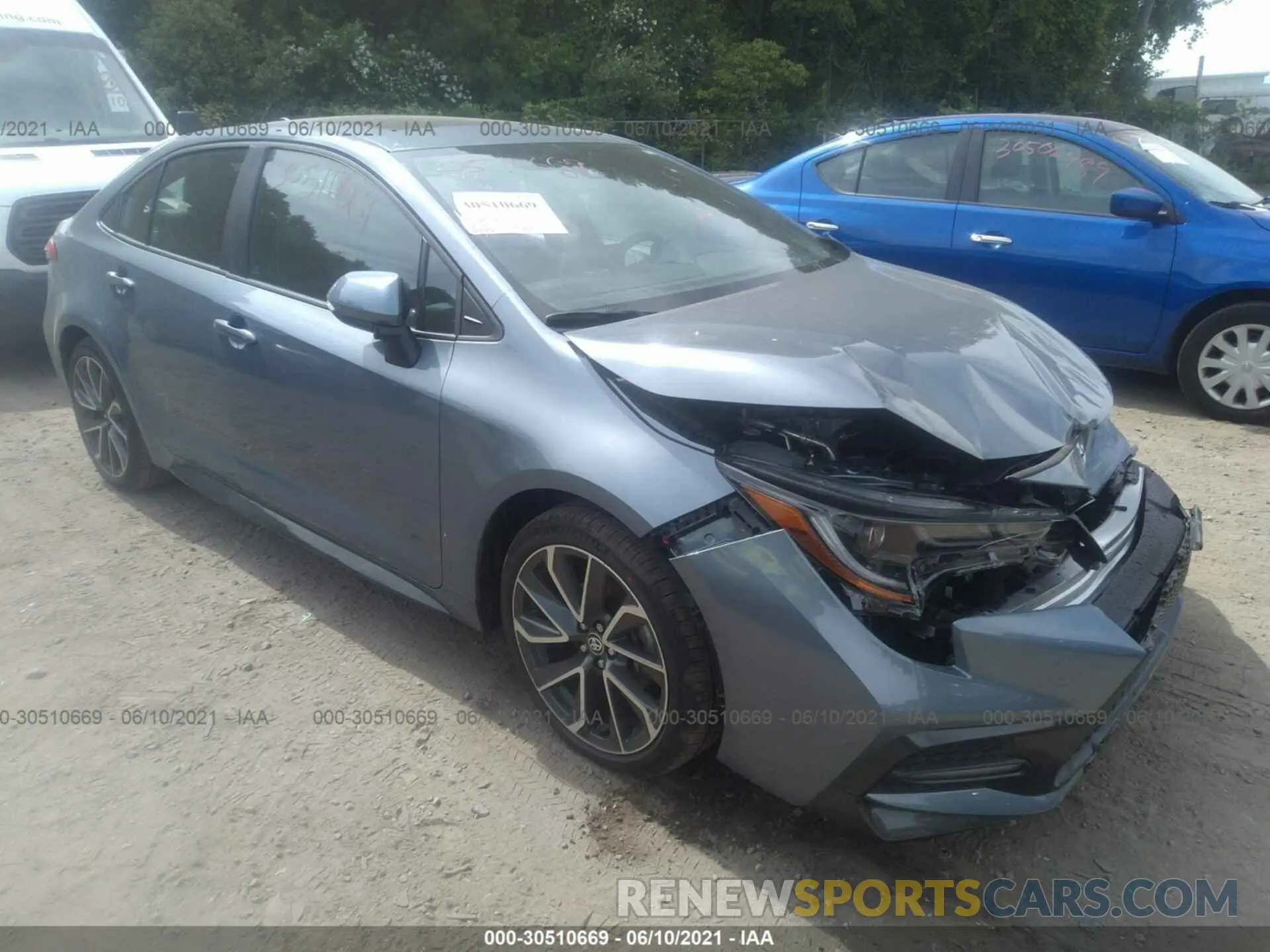 1 Photograph of a damaged car 5YFT4RCE0LP015427 TOYOTA COROLLA 2020