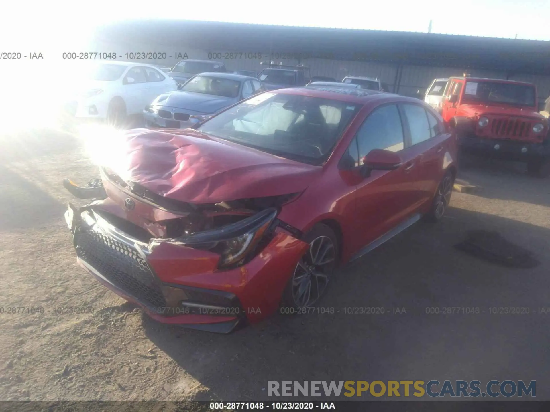 2 Photograph of a damaged car 5YFT4RCE8LP026174 TOYOTA COROLLA 2020