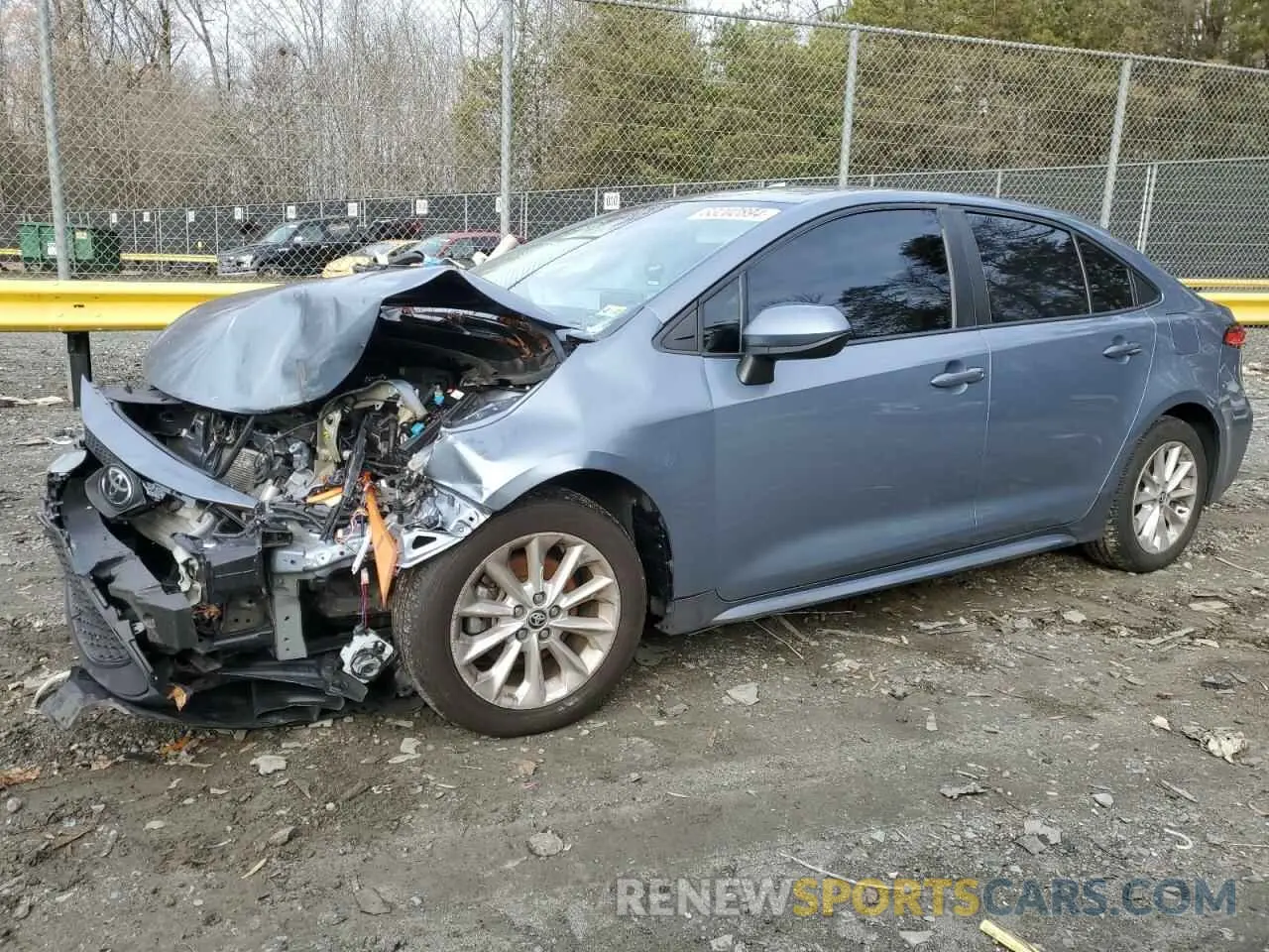 1 Photograph of a damaged car 5YFVPRAE7LP116287 TOYOTA COROLLA 2020