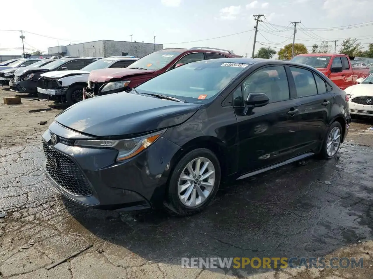 1 Photograph of a damaged car 5YFVPRAE7LP123854 TOYOTA COROLLA 2020