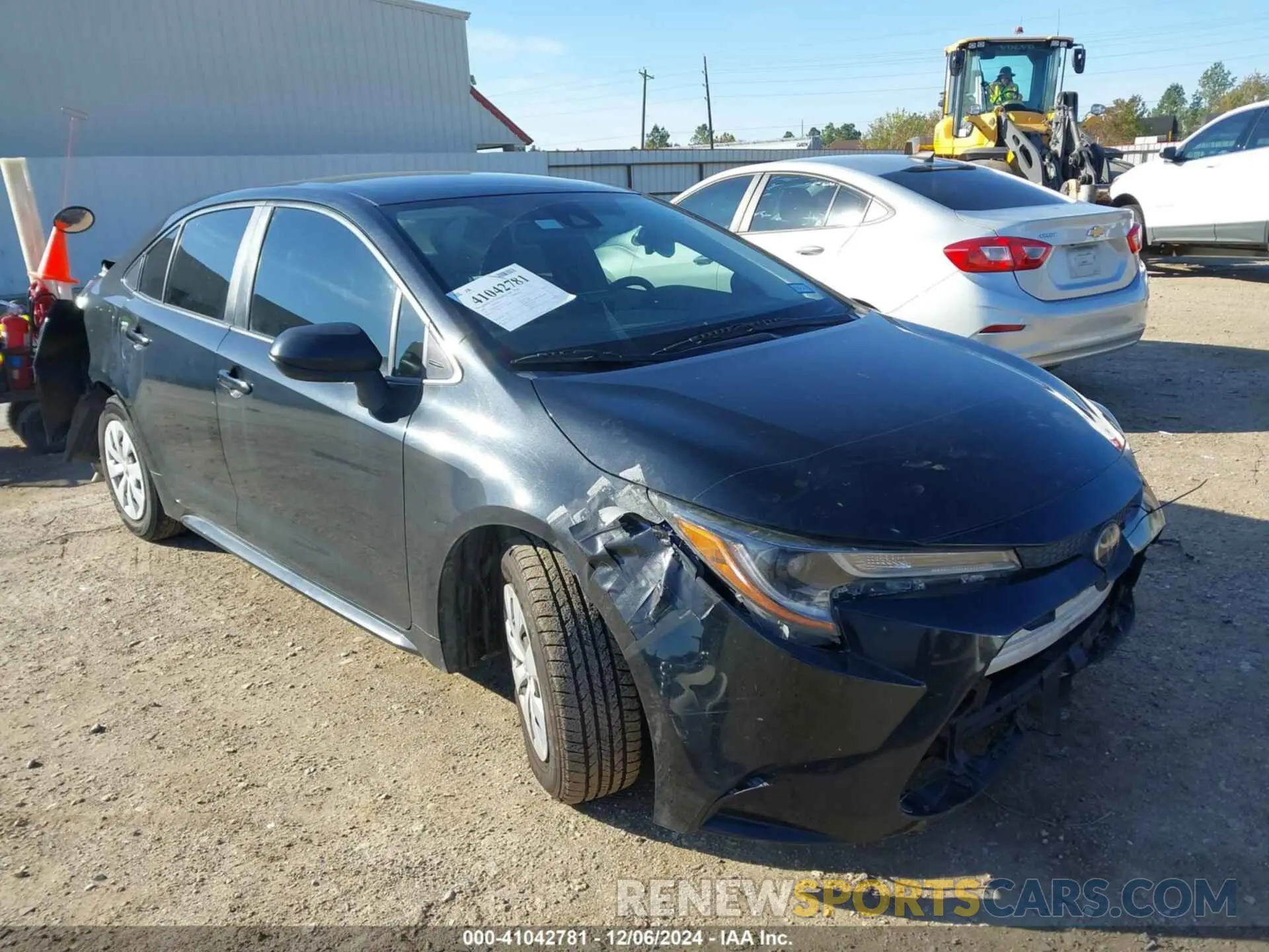 1 Photograph of a damaged car JTDDPRAE0LJ107737 TOYOTA COROLLA 2020