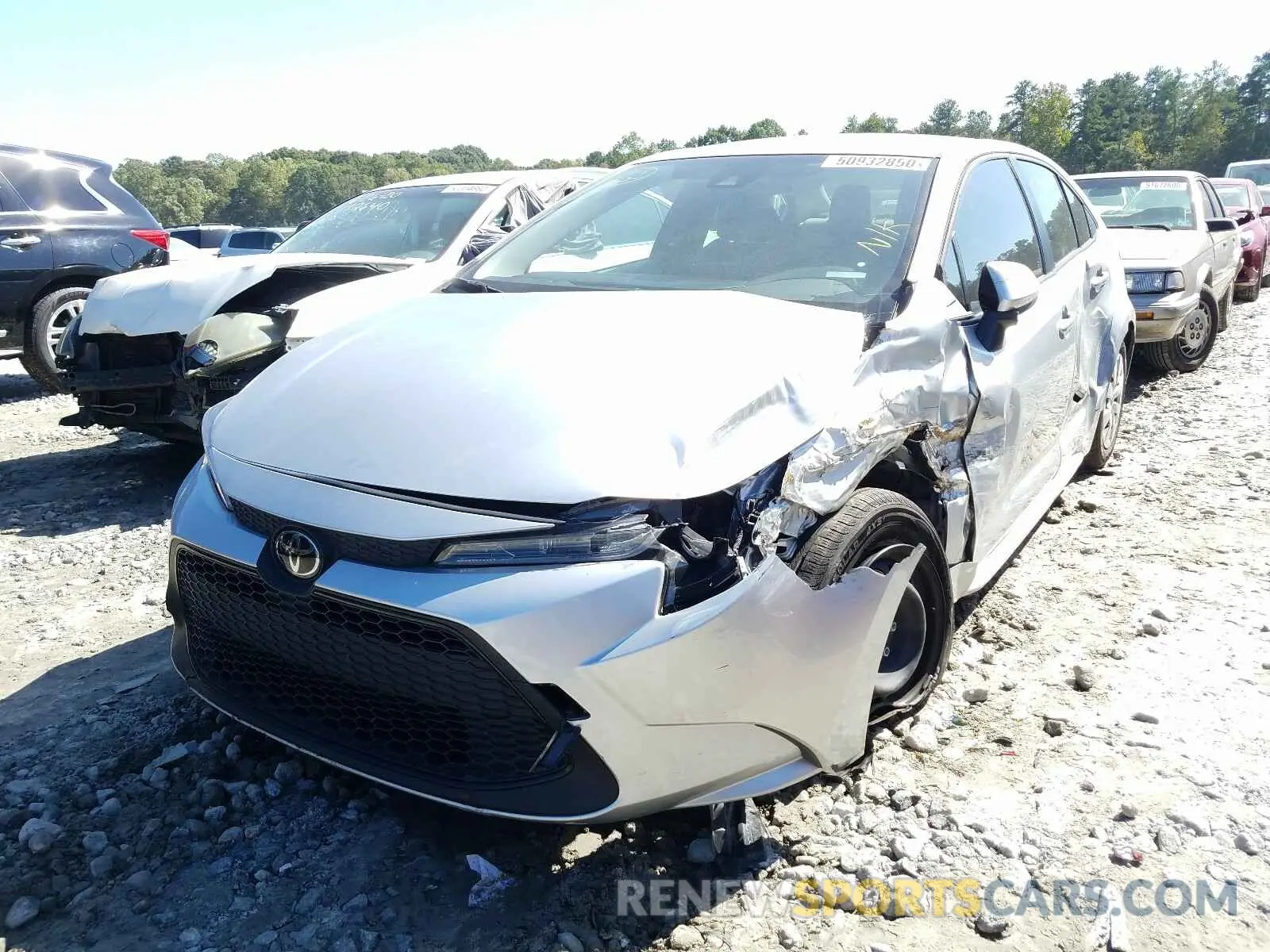 2 Photograph of a damaged car JTDDPRAE1LJ060170 TOYOTA COROLLA 2020