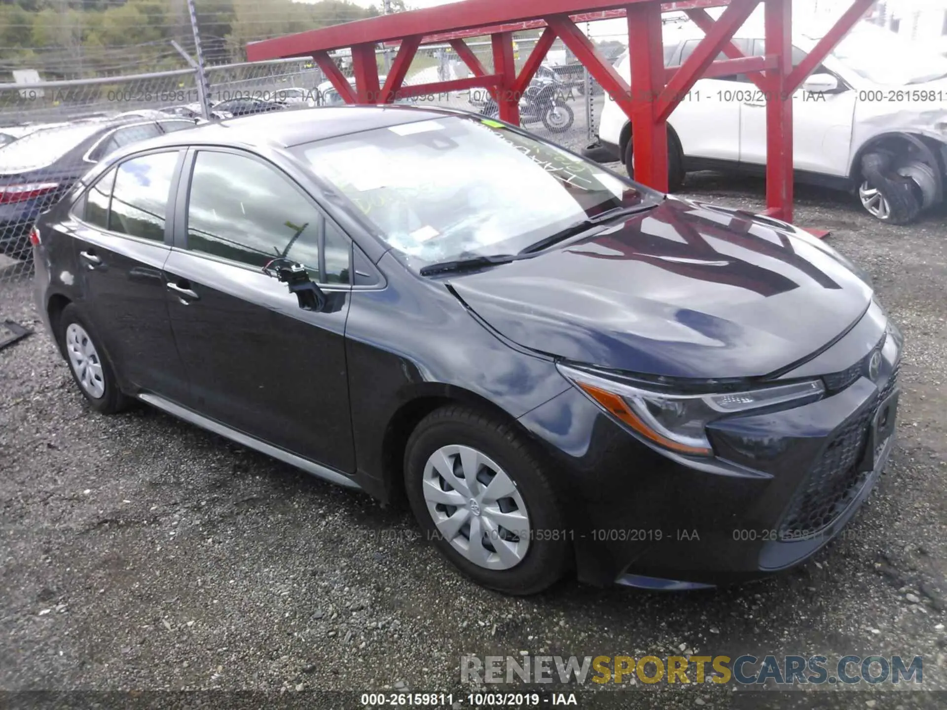 1 Photograph of a damaged car JTDDPRAE4LJ009858 TOYOTA COROLLA 2020