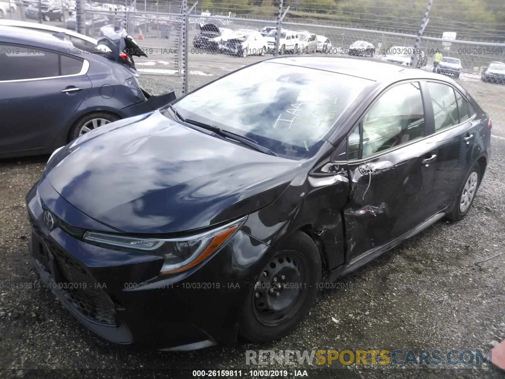 2 Photograph of a damaged car JTDDPRAE4LJ009858 TOYOTA COROLLA 2020