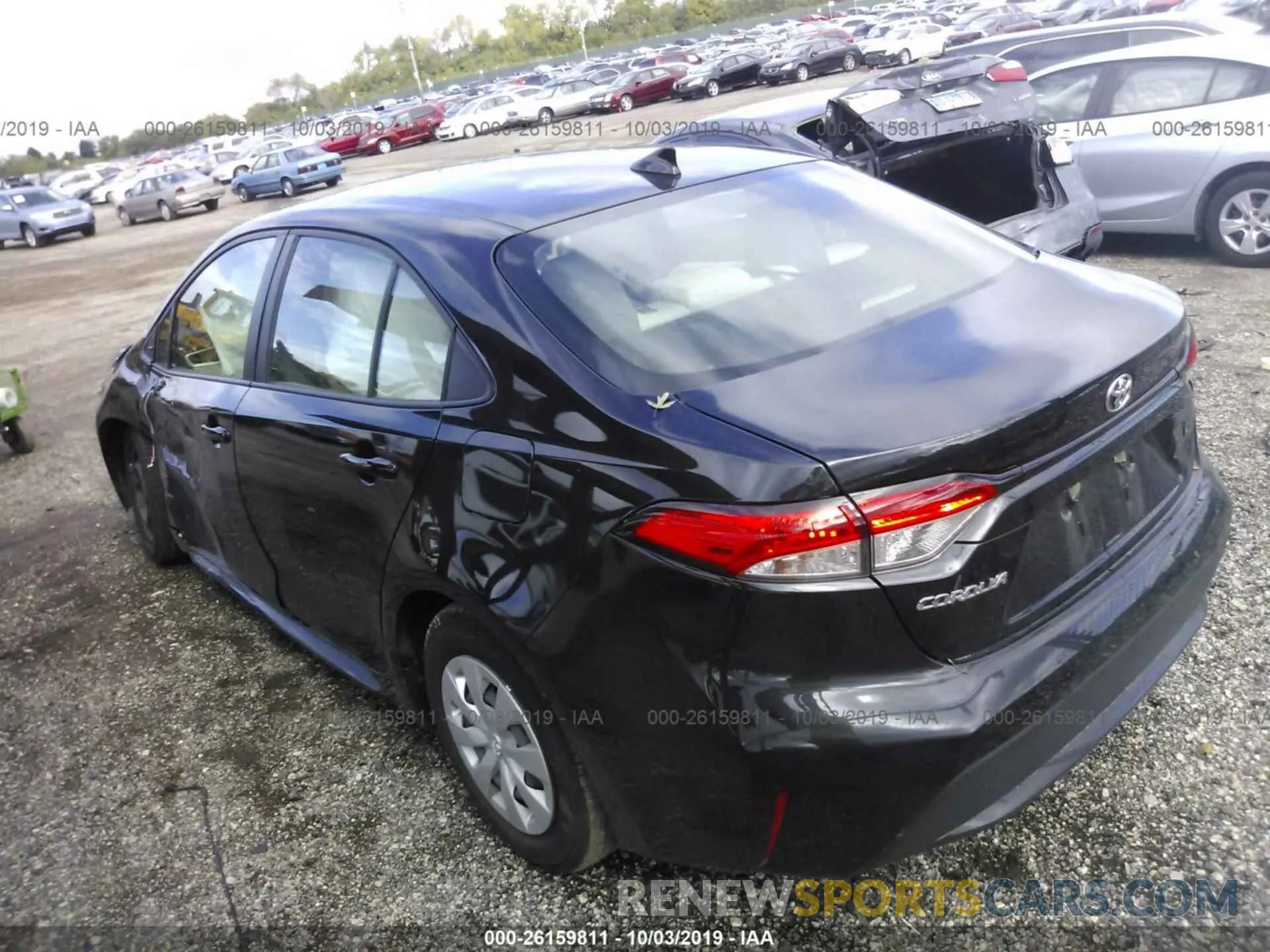 3 Photograph of a damaged car JTDDPRAE4LJ009858 TOYOTA COROLLA 2020