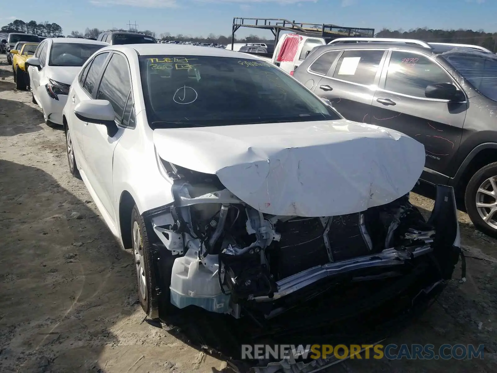 1 Photograph of a damaged car JTDDPRAE5LJ014924 TOYOTA COROLLA 2020