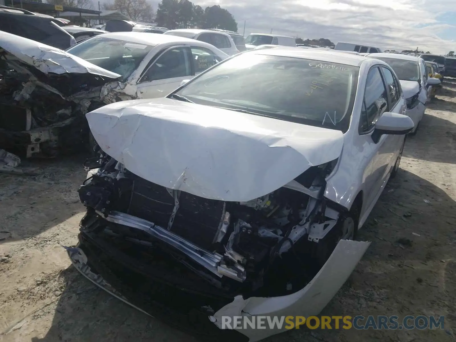 2 Photograph of a damaged car JTDDPRAE5LJ014924 TOYOTA COROLLA 2020