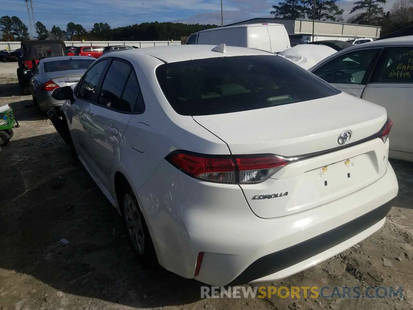 3 Photograph of a damaged car JTDDPRAE5LJ014924 TOYOTA COROLLA 2020