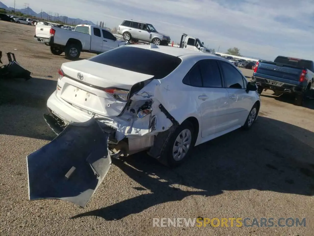 4 Photograph of a damaged car JTDDPRAE6LJ050167 TOYOTA COROLLA 2020