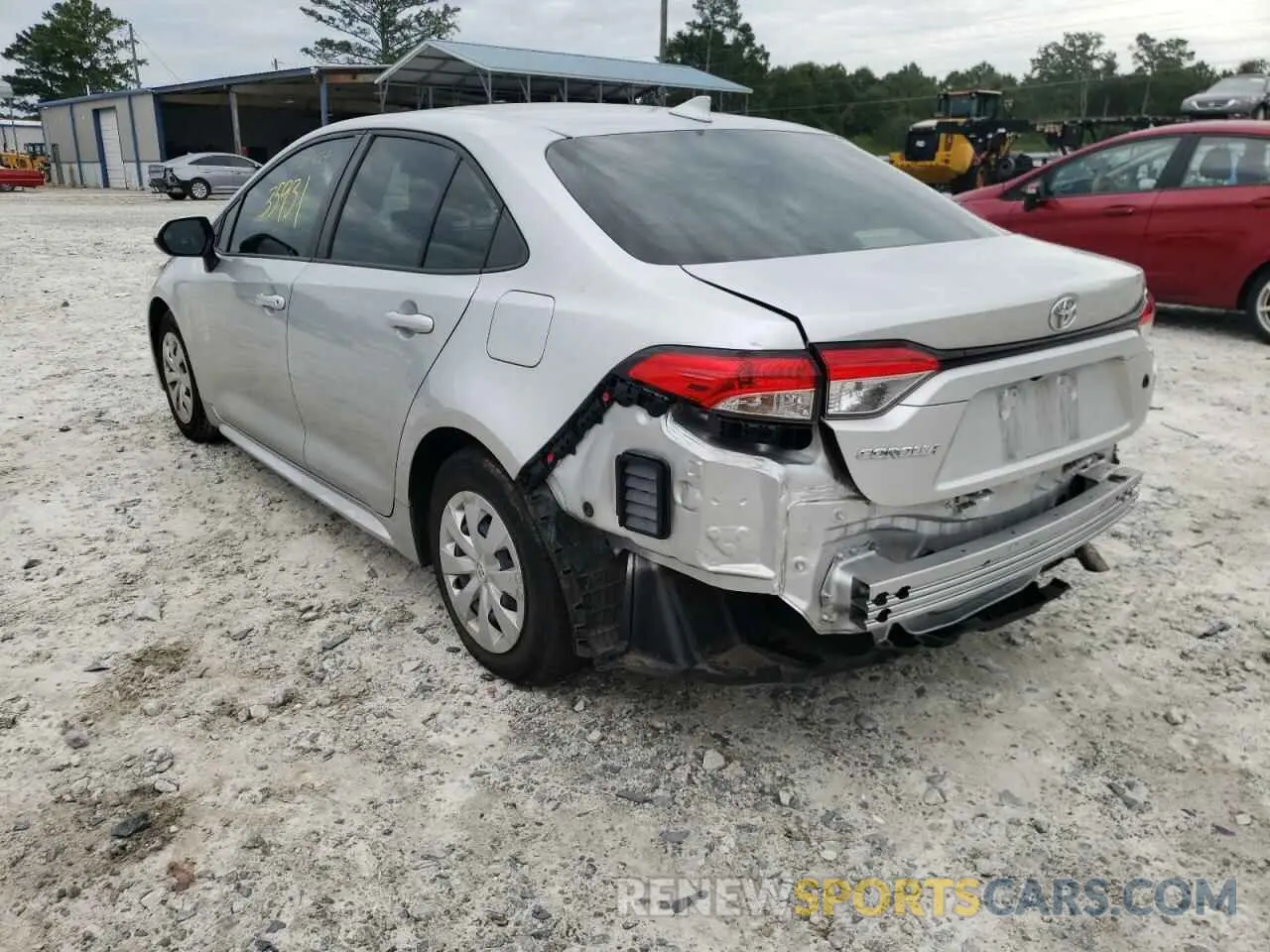 3 Photograph of a damaged car JTDDPRAE6LJ071617 TOYOTA COROLLA 2020