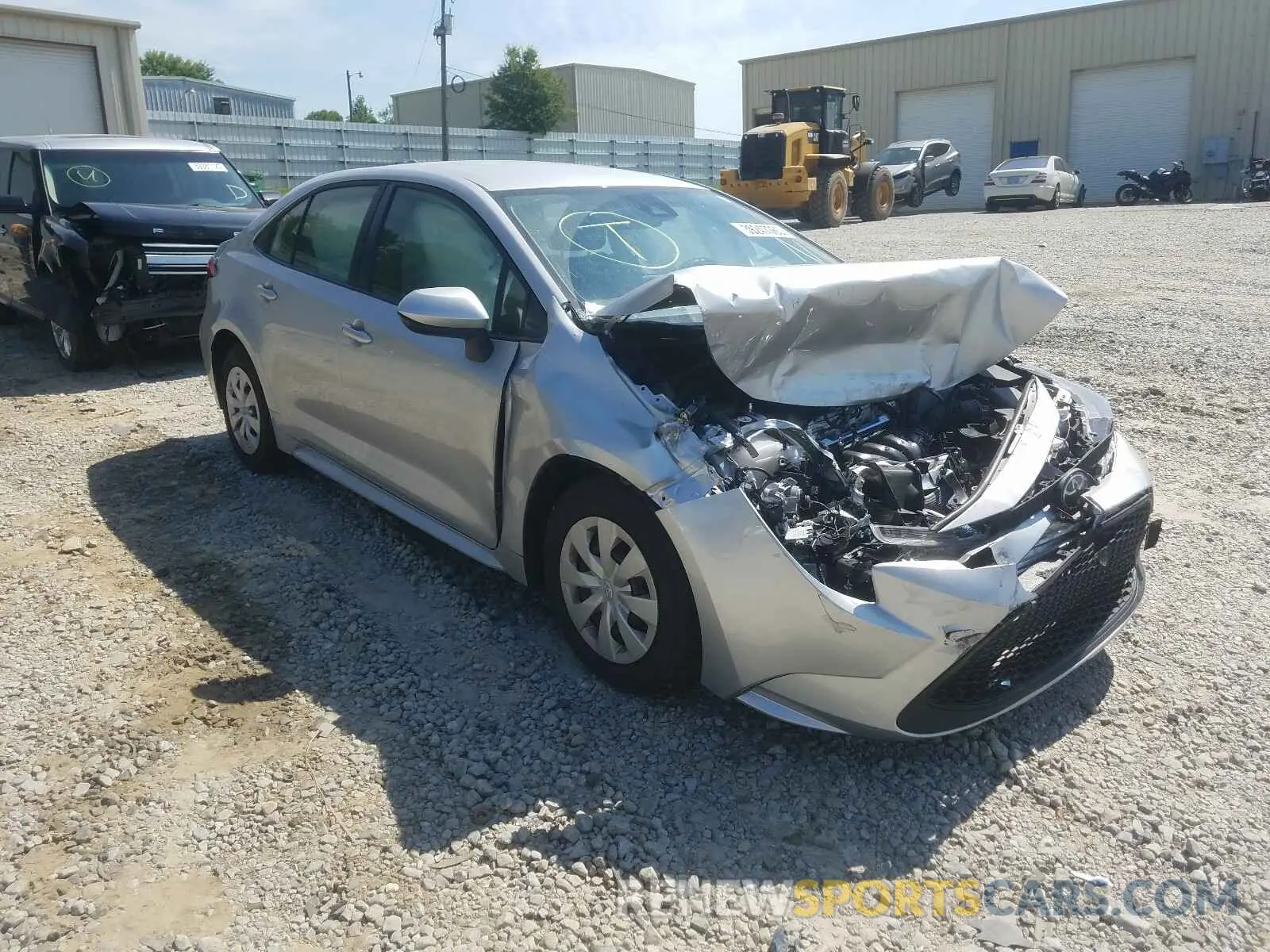 1 Photograph of a damaged car JTDDPRAE8LJ065768 TOYOTA COROLLA 2020