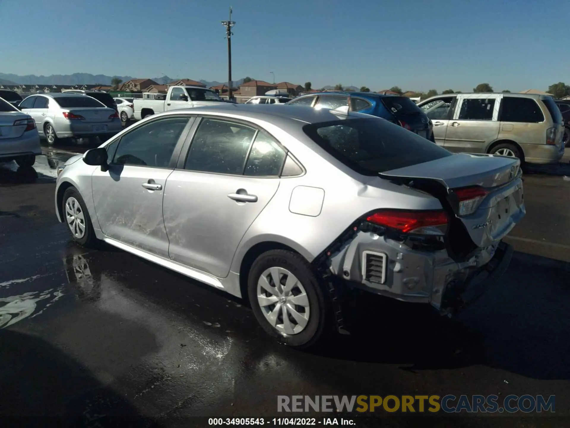 3 Photograph of a damaged car JTDDPRAE8LJ105332 TOYOTA COROLLA 2020