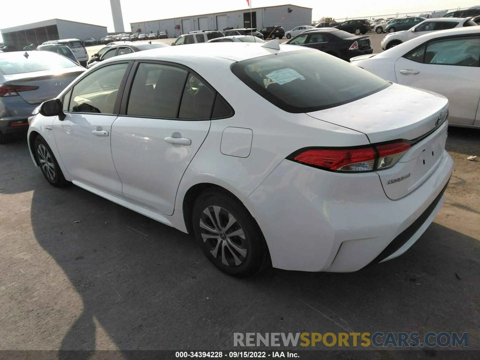3 Photograph of a damaged car JTDEBRBE0LJ011432 TOYOTA COROLLA 2020