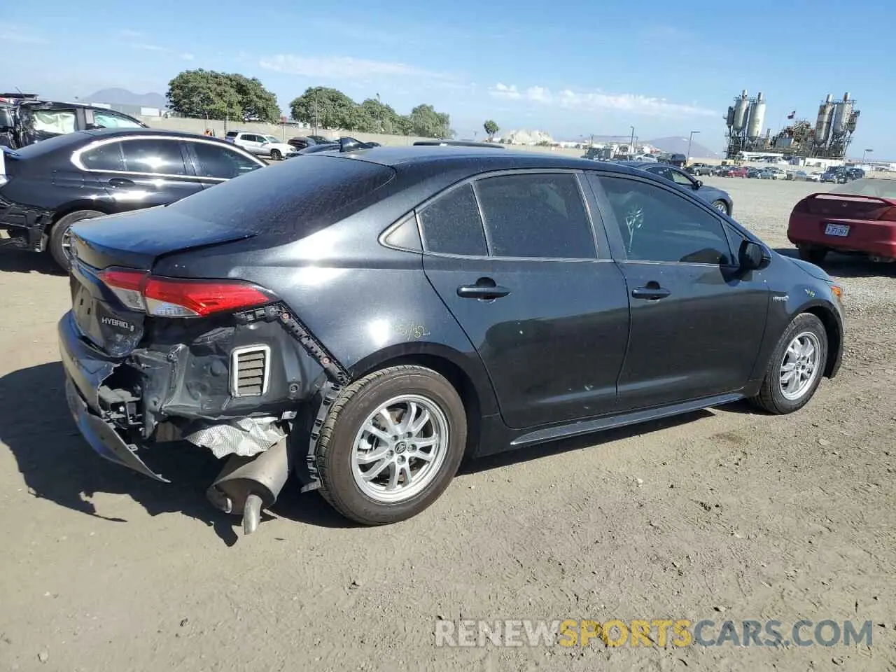 3 Фотография поврежденного автомобиля JTDEBRBE1LJ005073 TOYOTA COROLLA 2020