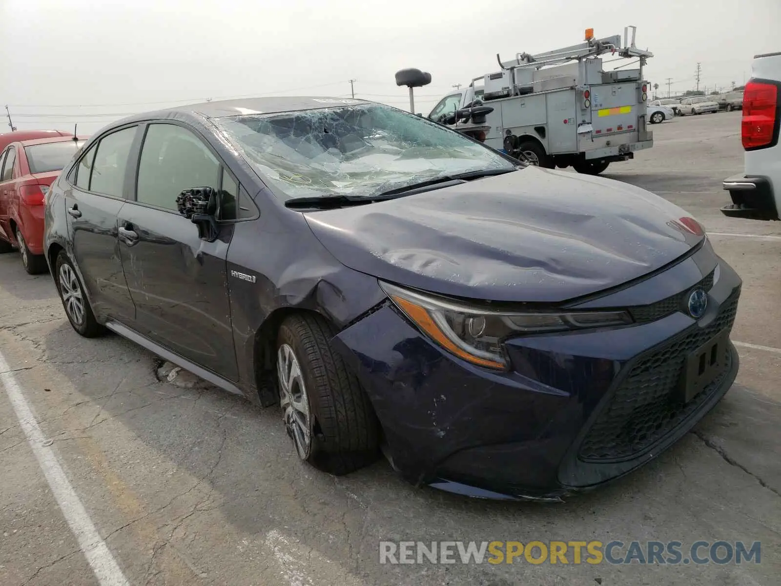 1 Photograph of a damaged car JTDEBRBE1LJ019409 TOYOTA COROLLA 2020