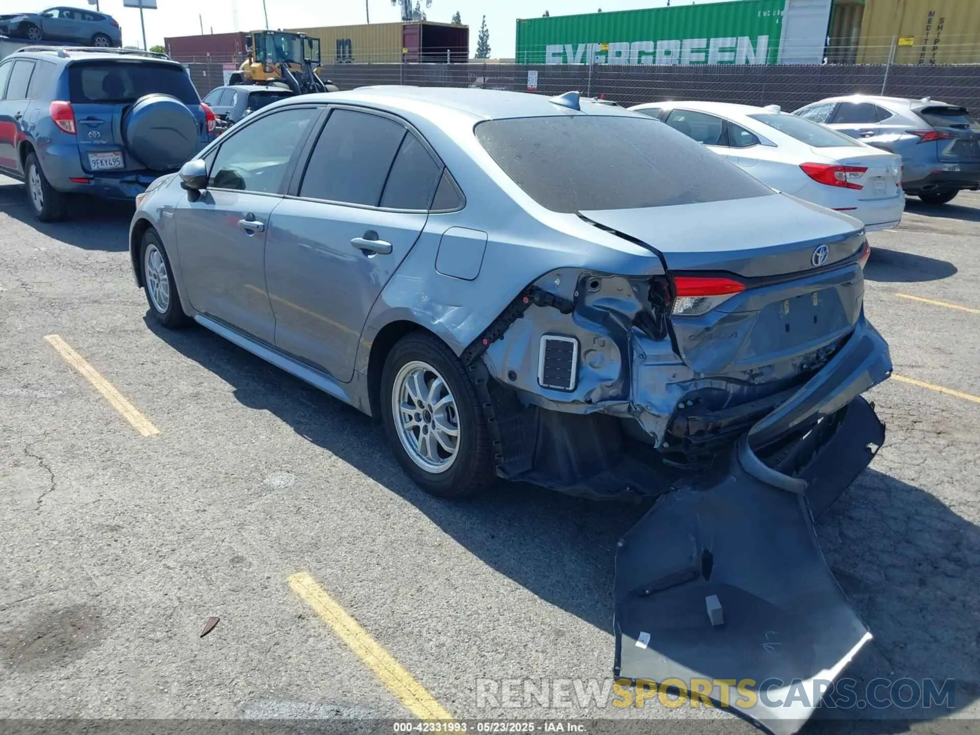 3 Фотография поврежденного автомобиля JTDEBRBE1LJ022312 TOYOTA COROLLA 2020