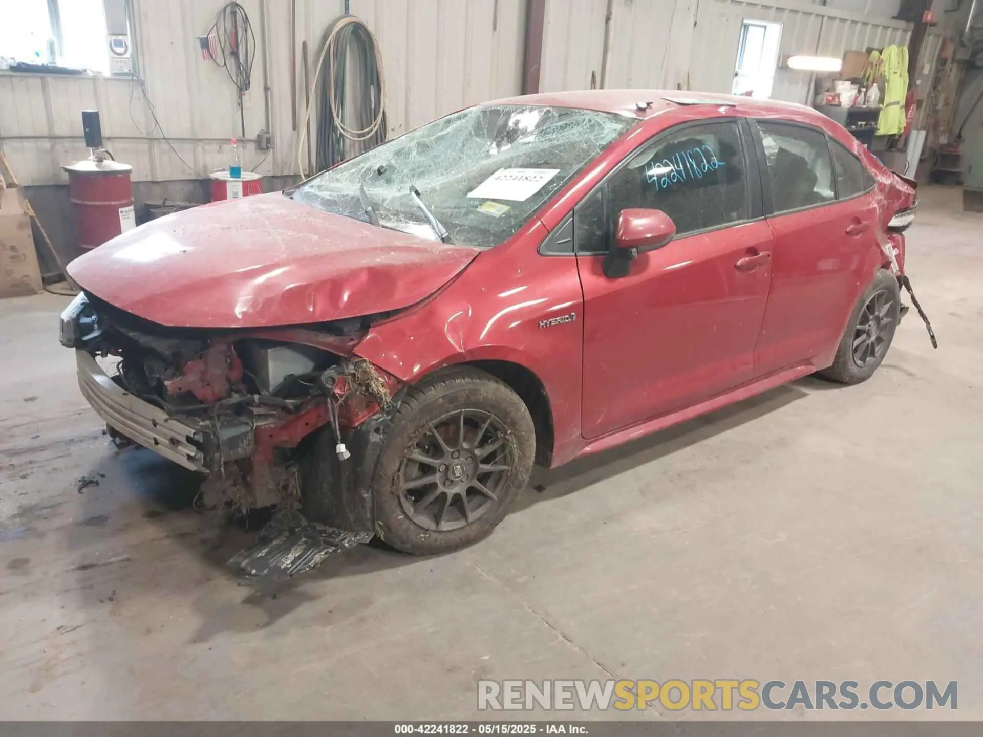 2 Photograph of a damaged car JTDEBRBE2LJ006071 TOYOTA COROLLA 2020