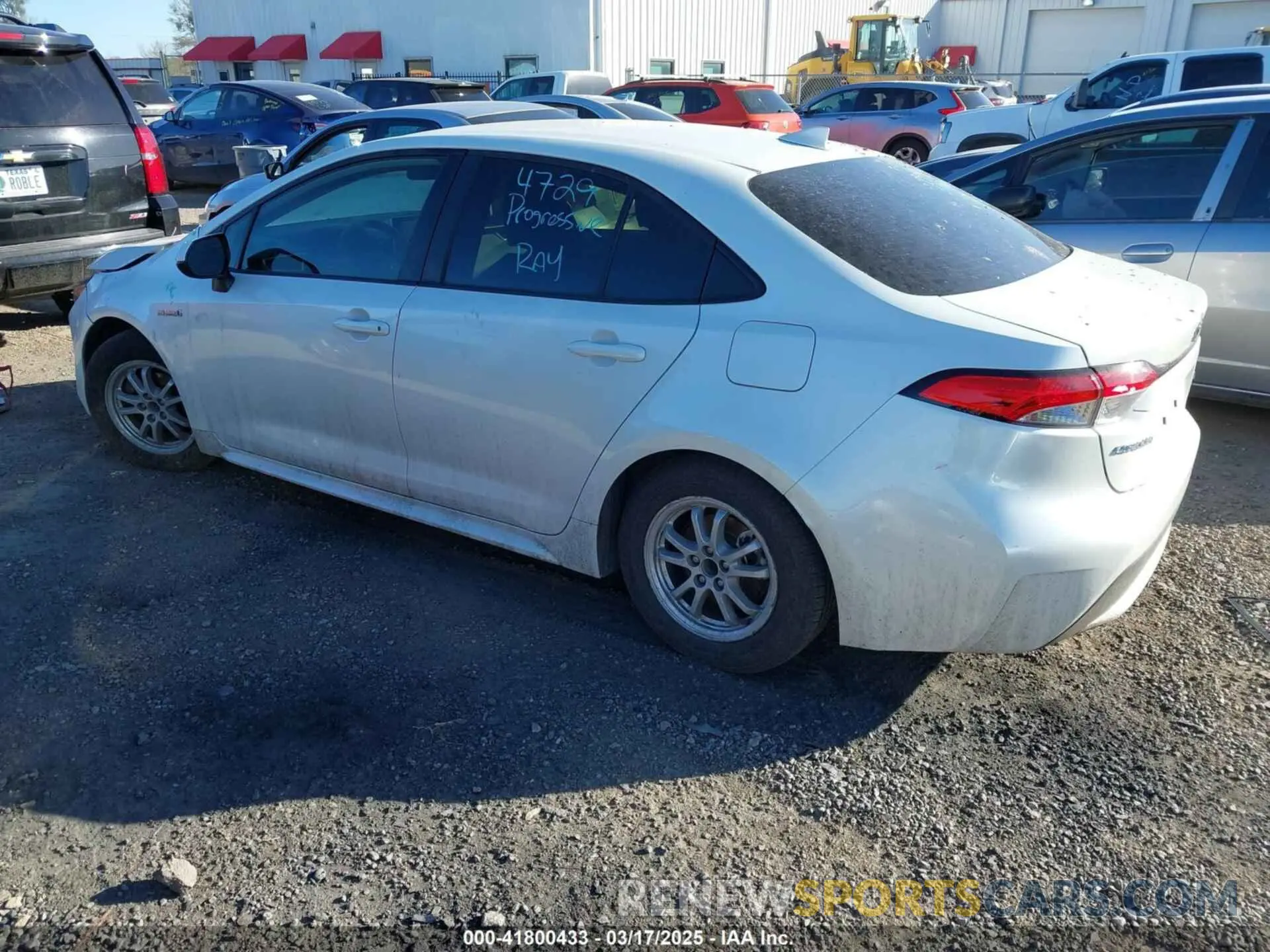 3 Photograph of a damaged car JTDEBRBE2LJ008225 TOYOTA COROLLA 2020