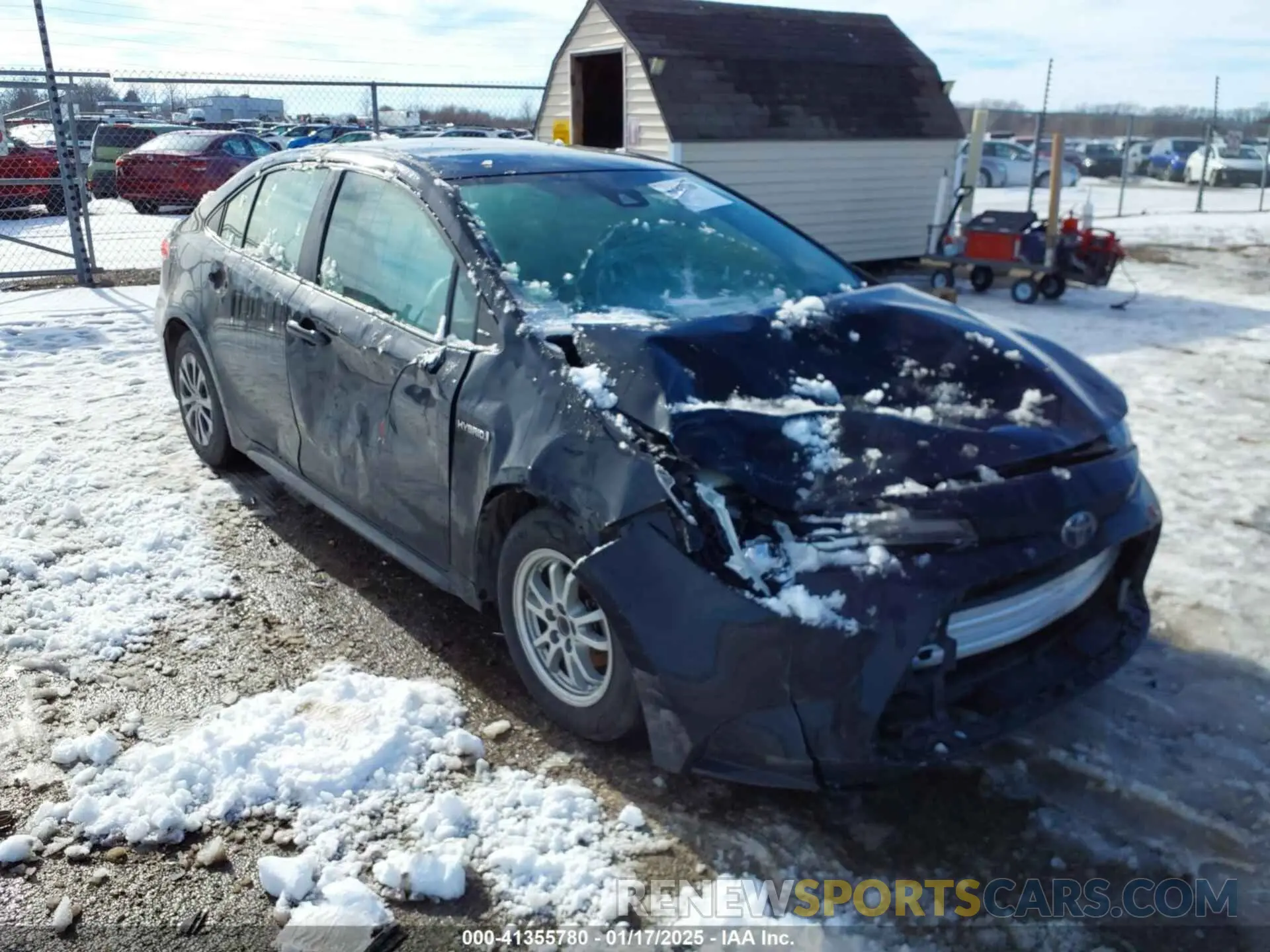 1 Photograph of a damaged car JTDEBRBE3LJ005687 TOYOTA COROLLA 2020