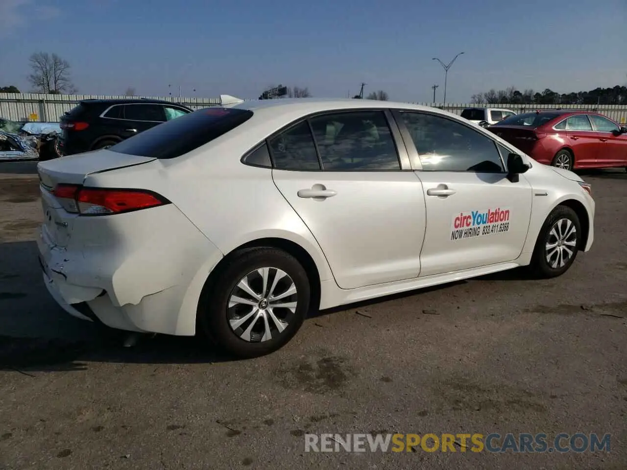3 Фотография поврежденного автомобиля JTDEBRBE3LJ006421 TOYOTA COROLLA 2020