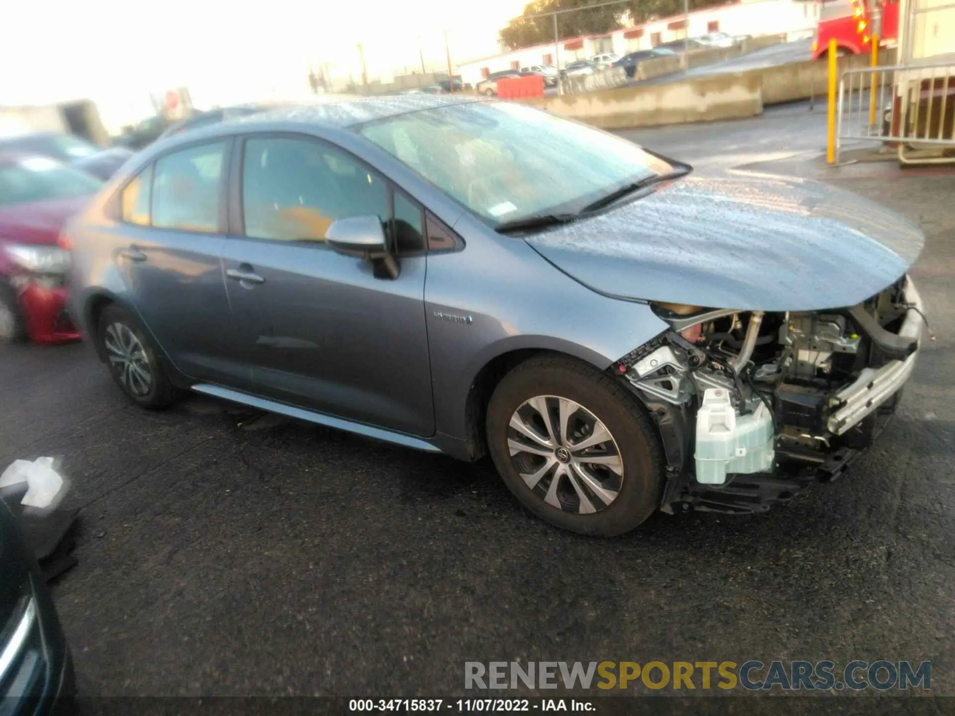 1 Photograph of a damaged car JTDEBRBE3LJ014258 TOYOTA COROLLA 2020