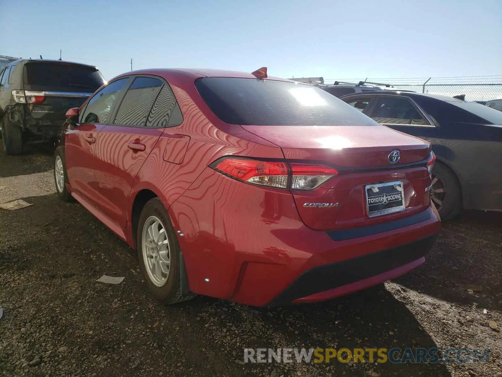 3 Photograph of a damaged car JTDEBRBE3LJ028841 TOYOTA COROLLA 2020