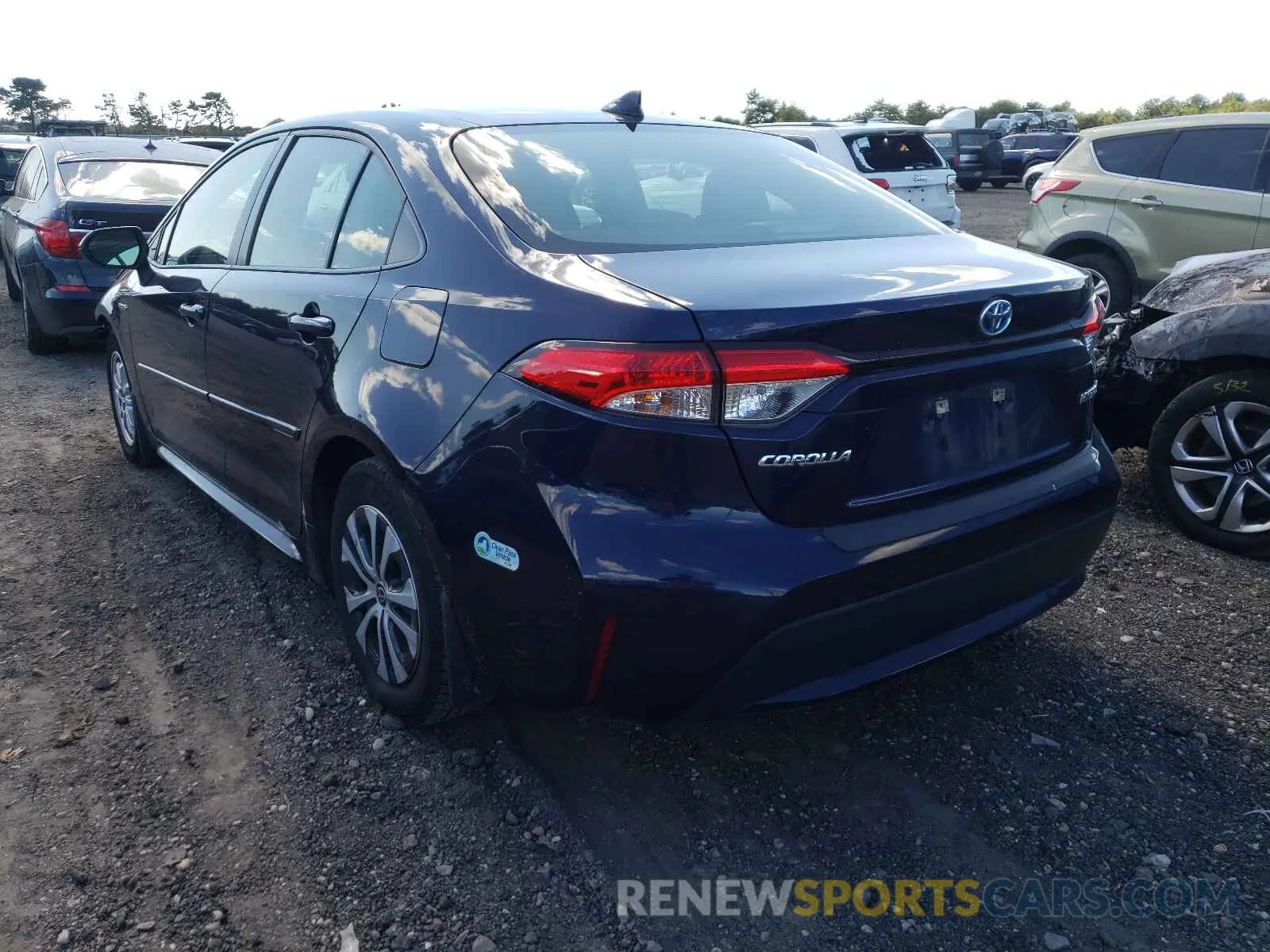 3 Photograph of a damaged car JTDEBRBE4LJ002250 TOYOTA COROLLA 2020